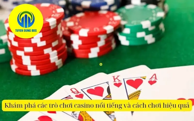 Khám phá các trò chơi casino nổi tiếng và cách chơi hiệu quả