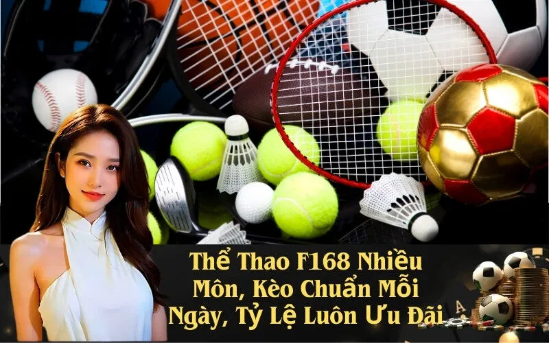 Thể Thao F168 Nhiều Môn, Kèo Chuẩn Mỗi Ngày, Tỷ Lệ Luôn Ưu Đãi