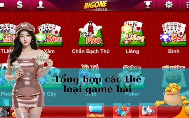 Tổng hợp các thể loại game bài